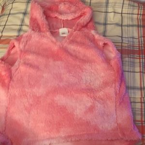 Fleece pullover hoodie for doggies size L. ** Never worn, only tried on.